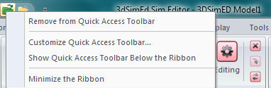 QAT Context menu